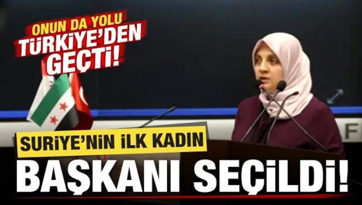Suriye’nin ilk kadın Başkanı seçildi! Onun da yolu Türkiye’den geçti