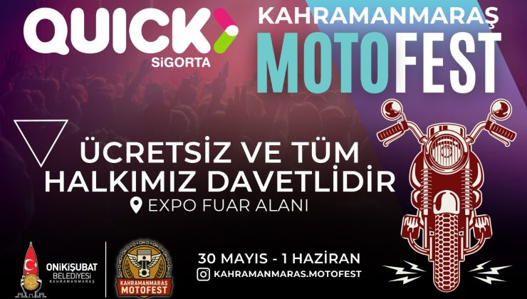 Onikişubat Belediyesi’nin katkılarıyla Kahramanmaraş Motofest başlıyor