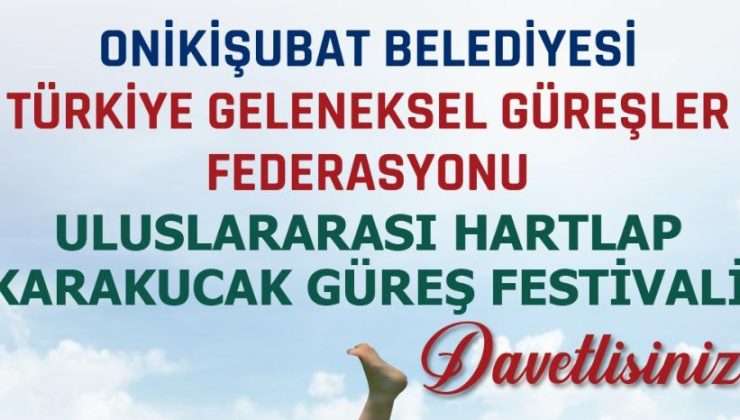 Onikişubat Belediyesi’nden Uluslararası Hartlap Karakucak Güreş Festivali