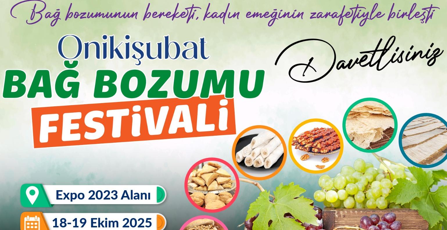 Onikişubat Belediyesi’nden Geleneksel Bağ Bozumu Festivali